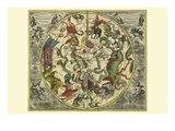 Haemisphaerium Stellatum Australe Antiquum Posters by Andreas Cellarius