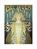 Becauer Lamps Prints by Alphonse Mucha