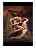 Dante and Virgil in Hell Posters par William Adolphe Bouguereau