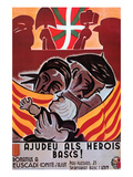 Aid for the Basque Heroes Prints by  S.H. Prives