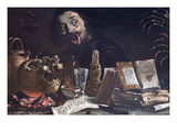 Magic Scene with Self Portrait Pósters por Pieter Van Laer