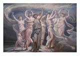 The Pleiades - Seven Sisters Poster von Elihu Vedder