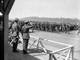 Korean War Canadian Army Embark Photographic Print by Gene Herrick