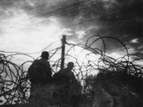 WWII German Soldier Frontline Photographic Print by  Anonymous