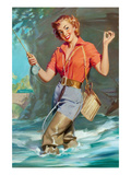 Pin-Up Fly Fishing Posters by William Medcalf