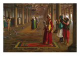 Prayer in a Mosque Poster von Jean Leon Gerome