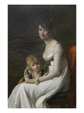Madame Philippe Desbassayns De Richemont (Jeanne Eglé Mourgue, 1778–1855) and Her Son, Eugène Poster by Marie Guilhelmine Benoist