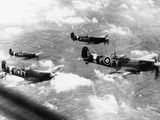 WWII British RAF Spitfires Photographic Print by  Anonymous