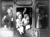 WWII Girls Carriage 1940 Photographic Print by  Anonymous