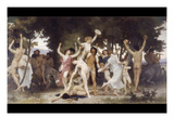 The Youth of Bacchus Print by William Adolphe Bouguereau