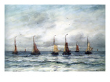 A Fishing Fleet Posters by Hendrik William Mesdag