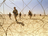 Saudi Arabia Army U.S Forces Maneuver Exercise Kuwait Crisis Photographic Print by Dave Martin