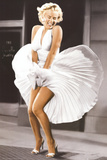 Marilyn Monroe - Sever Year Itch, White Dress, Color Poster