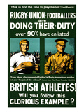 British Athletes! Will You Follow This Glorious Example Affiches par Riddle & Co, Johnson