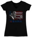 Juniors: V-neck - Barack Obama T-Shirts