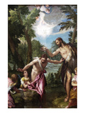 The Baptism of Christ by Veronese Print by Paolo Veronese