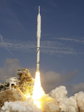 Moon Rocket Test Photographic Print by John Raoux