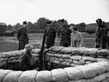 WWII London Queen Elizabeth Photographic Print by  Anonymous