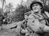 Vietnam War US 1st Cavalry Photographic Print by Dana Stone