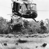 Vietnam War Helicopter Landing Photographic Print by Horst Faas