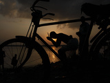 APTOPIX India Hindu Festival Photographic Print by Rajesh Kumar Singh