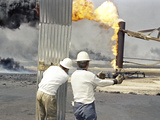 1991 Gulf War Oil Fires Photographic Print by Roberto Borea