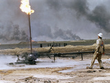 1991 Gulf War Oil Fires Photographic Print by Roberto Borea