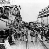 Korean War Marines USS Henrico Photographic Print by  Associated Press