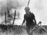 Vietnam War U.S. Marine Photographic Print by  Associated Press