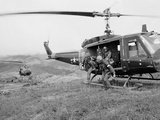 Vietnam War U.S. Troops HU1 Huey Photographic Print by Rick Merron