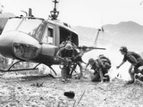 Vietnam War Hamburger Hill US Wounded Photographic Print by  Associated Press