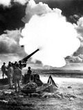 WWII U.S. Army Artillery Testing Photographic Print by  Anonymous