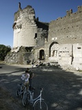 Travel Trip Appian Way Photographic Print by Andrew Medichini