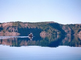 Crater Lake Mapping Photographic Print by Jeff Barnard