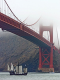 Nina under the Golden Gate Photographic Print by Eric Risberg