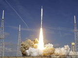 Moon Rocket Test Photographic Print by John Raoux