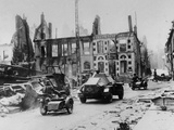 WWII Damaged French Town Photographic Print by  Anonymous