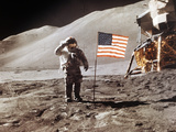 Apollo 15 Moonwalk 1971 Photographic Print