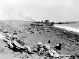 WWII Iwo Jima U.S. Invasion Photographic Print by Joe Rosenthal