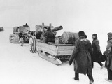 WWII Red Army Winter Advance Photographic Print by  Anonymous