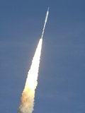 Moon Rocket Test Photographic Print by John Raoux