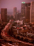 Los Angeles Skyline Photographic Print by Reed Saxon