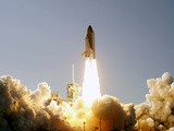 Space Shuttle Towns Photographic Print by John Raoux