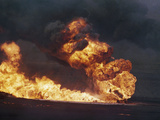 Kuwait Oil Fire Photographic Print by  Anonymous