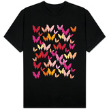 Warm Butterfly Pattern T-shirts