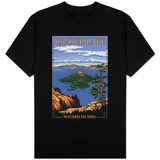 Crater Lake, Oregon - Wizard Island View, c.2009 T-shirts