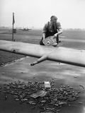 WWII England Cannon Spitfire Photographic Print by  Anonymous