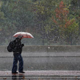 October Snow Photographic Print by Mel Evans