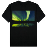 Horses under the Aurora Borealis T-shirts
