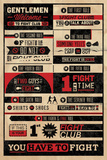 Fight Club-Rules Infographic Posters